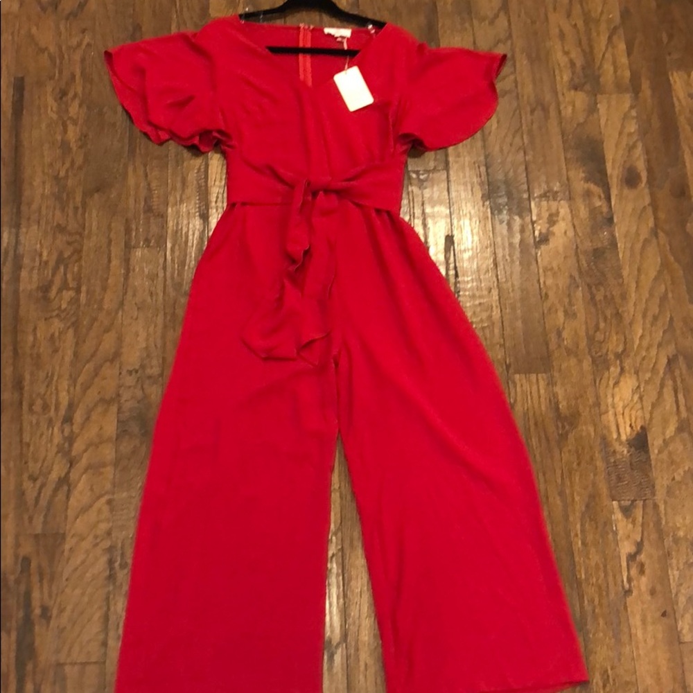 ENTRO NWT Red Romper Large